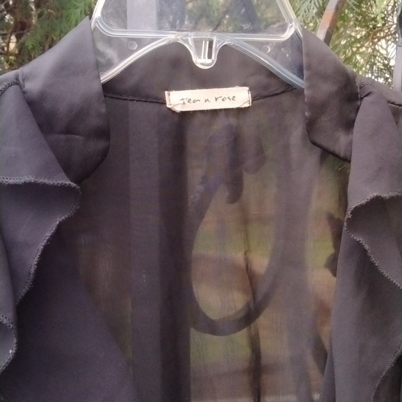 Jen N Rose silky polyester ruffled dress size medium - Picture 8 of 13